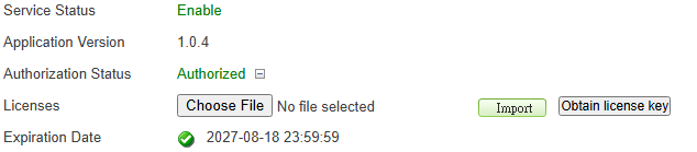 Application Control Import Key