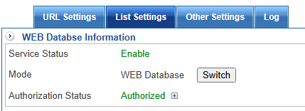 URL Filtering Import Key