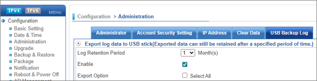USB Backup Log